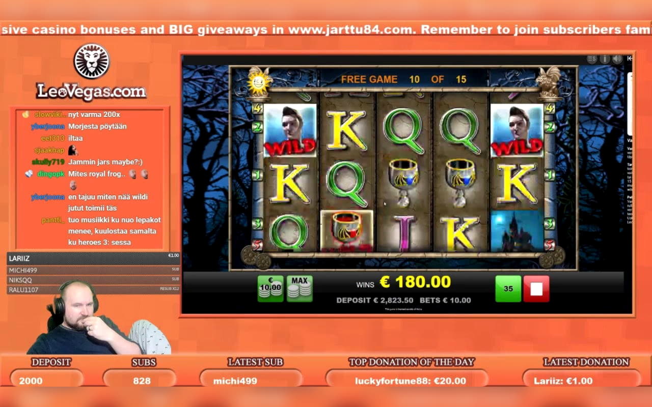 44 giros gratis en Casino Luck